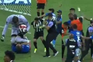 Pelea campal en Brasil deja 23 expulsados; lejos del Récord Guinness